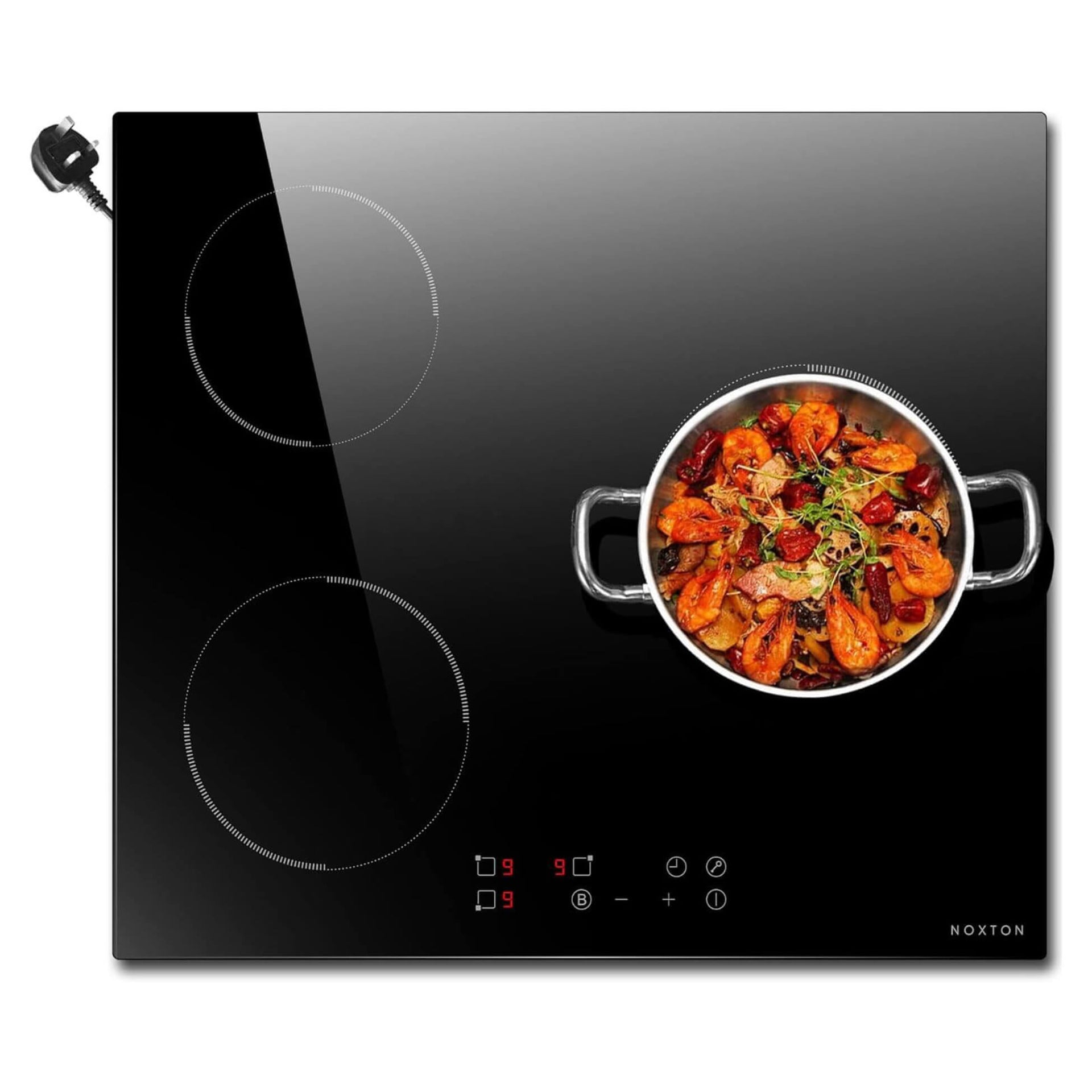 Noxton 60 cm 3-Zonen-Induktionskochfeld mit Touch-Steuerung