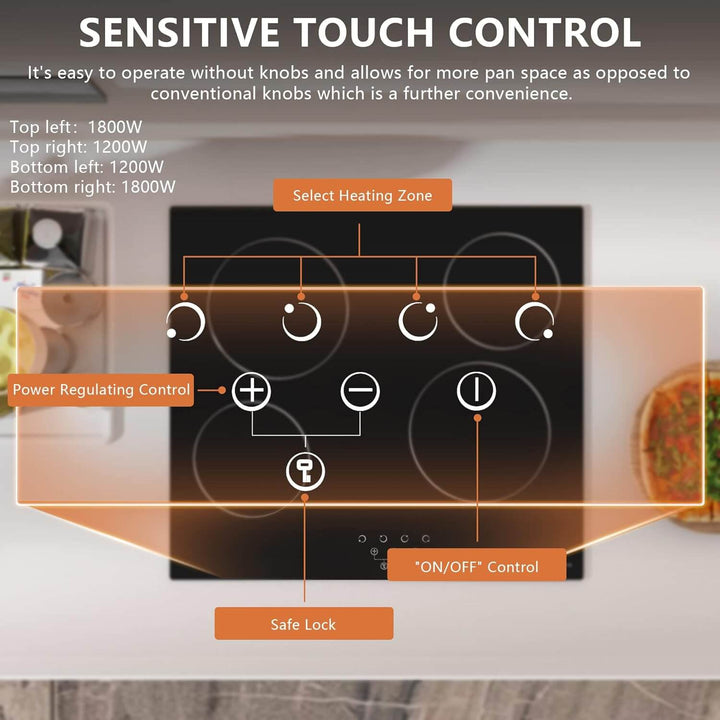 Ceramic Hob with Touch Controls