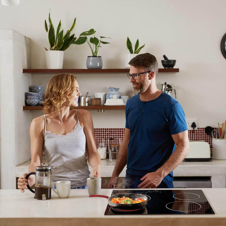 Electric Hob Cooker with touch controls