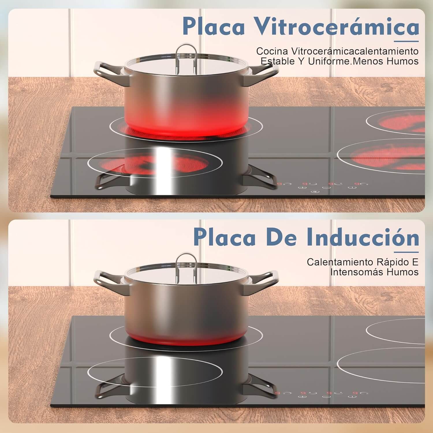 Electric Hobs with Touch Controls