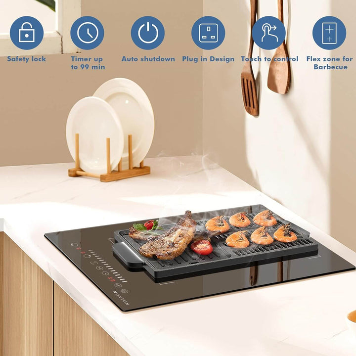 2 Zone Electric Hob