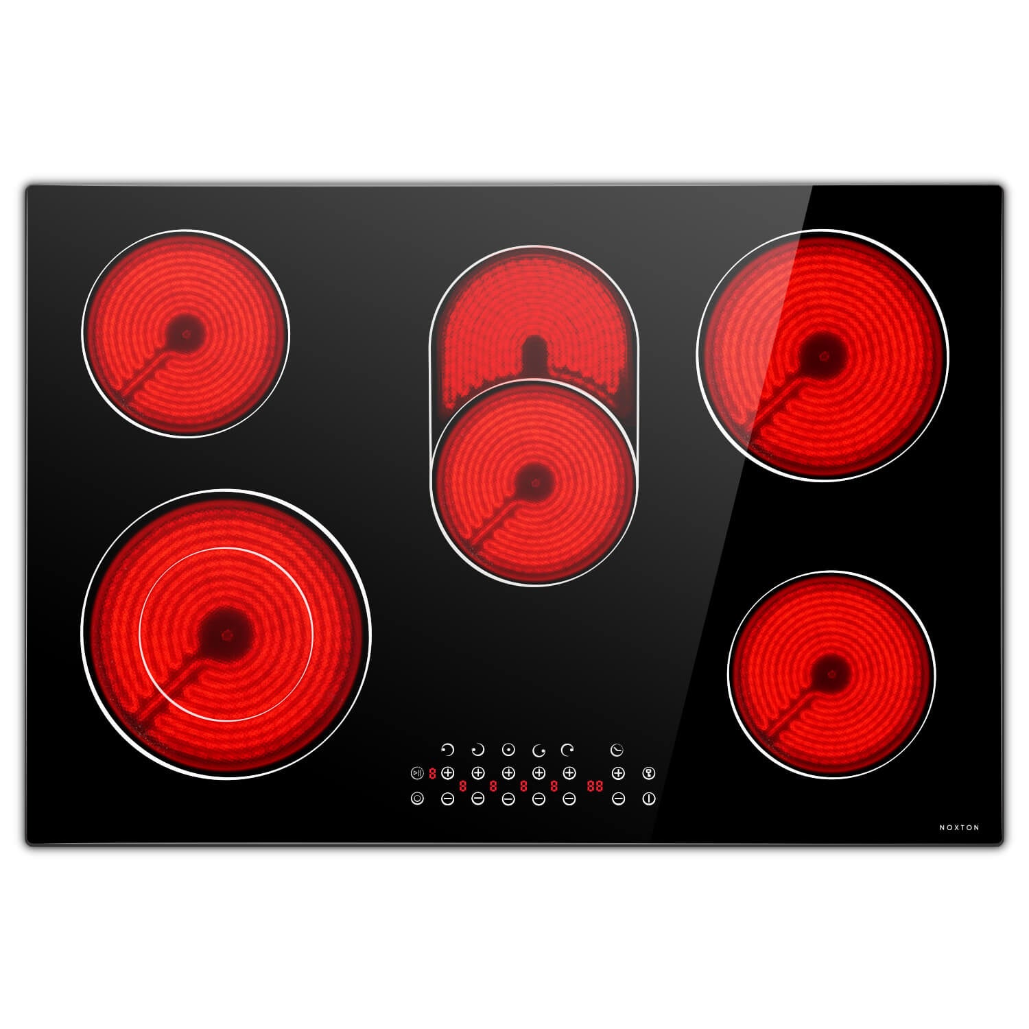 Noxton 30 Inch 5 Burners Electric Cooktop-Sensor Touch Control