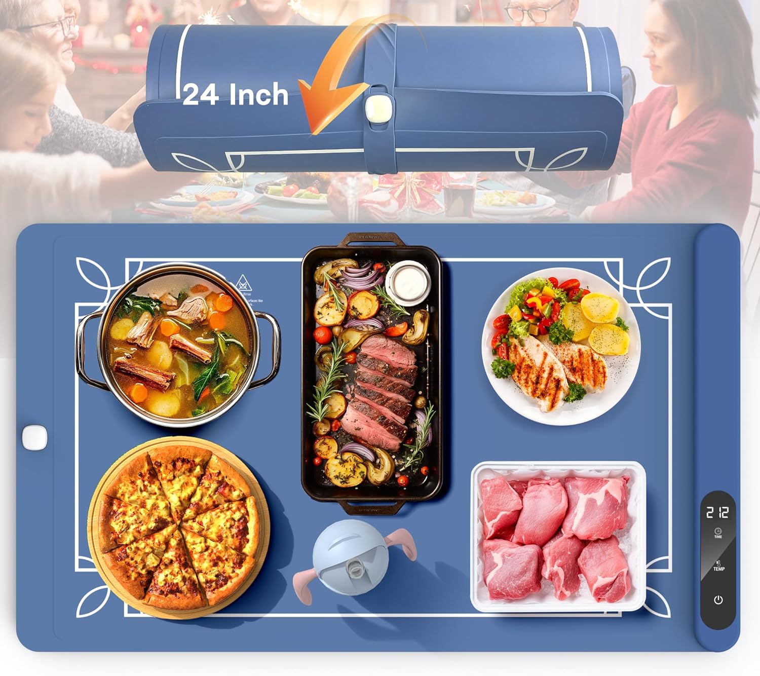 Electrical Cooking Mat Cooksir Electric Warming Mat - Foldable Tray, Full Surface High-tech G