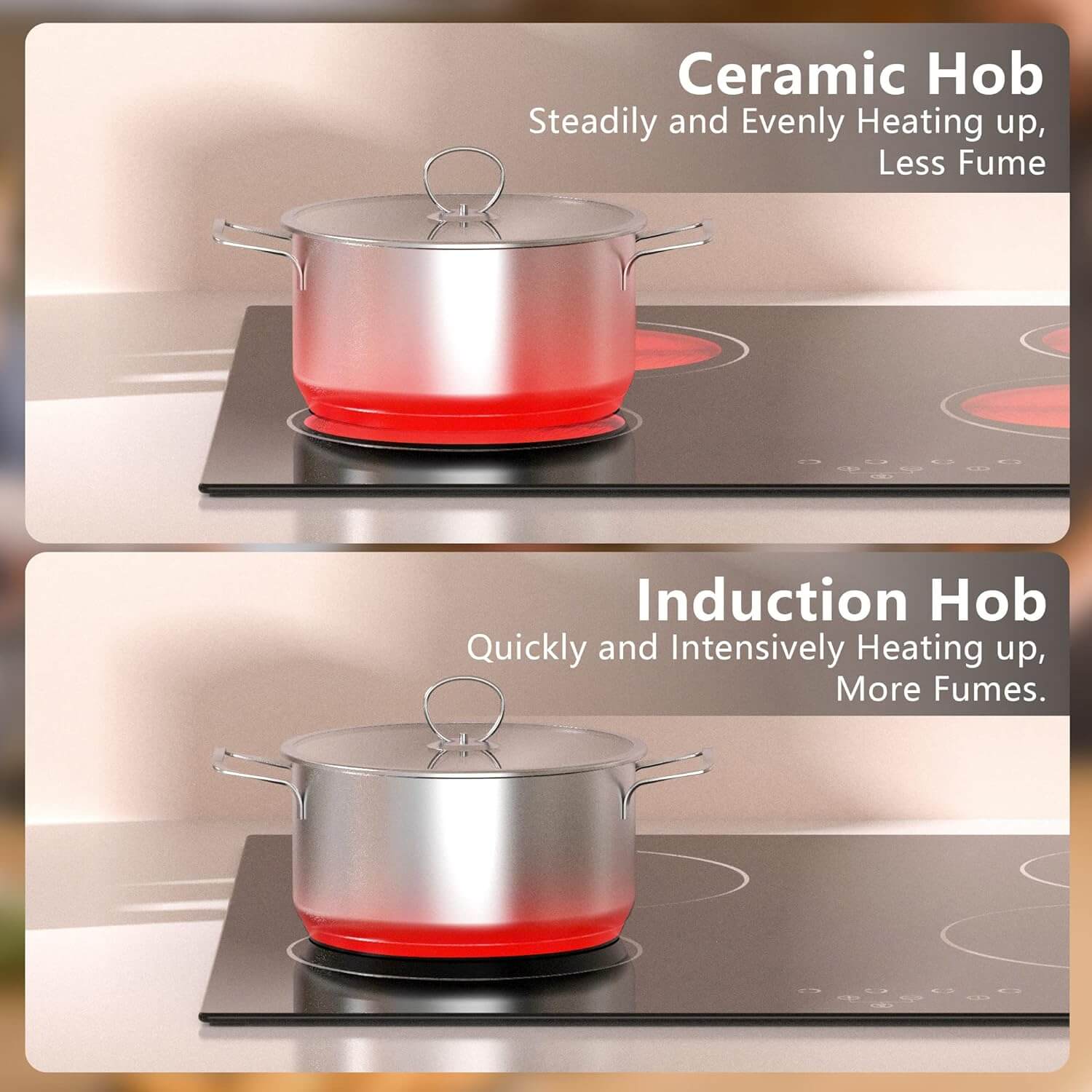 4 Zone Electric Hob Cooker