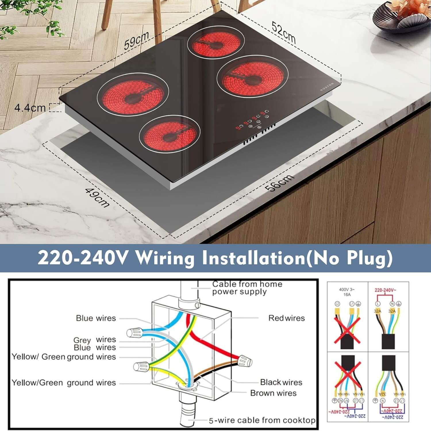 Ceramic Hob with Touch Controls